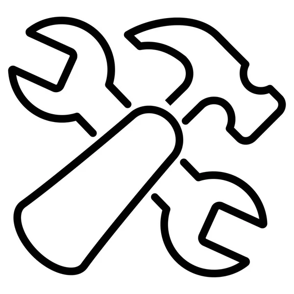 Icono de herramientas sobre fondo blanco — Archivo Imágenes Vectoriales