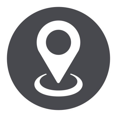 konumu PIN daire simgesi