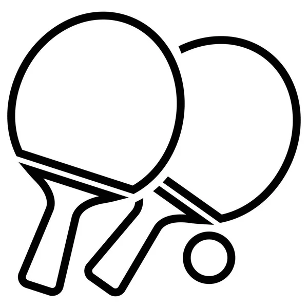 Ping pong ikona na bílém pozadí — Stockový vektor