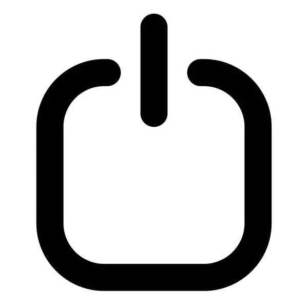 Power-Symbol auf weißem Hintergrund — Stockvektor