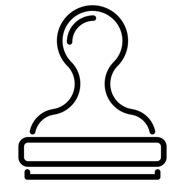 Stämpel-ikonen på vit bakgrund — Stock vektor