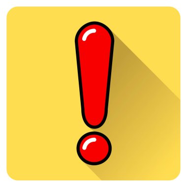 gölge ile ünlem işareti simgesi