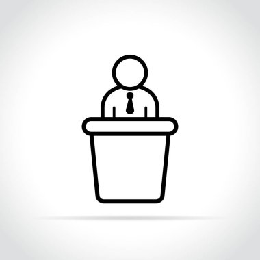 Toplantı simgesi beyaz arka plan üzerinde