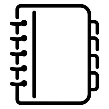 Not defteri simgesi beyaz arka plan üzerinde