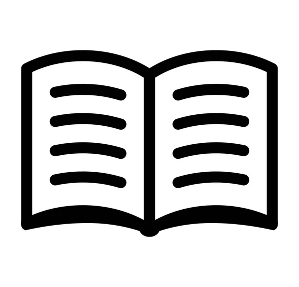 Icono del libro sobre fondo blanco — Vector de stock