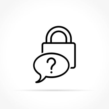 parola simgesini beyaz arka plan üzerinde unuttum