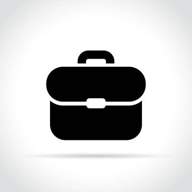 bavul simgesi beyaz arka plan üzerinde