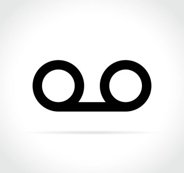 ses kaydedici simgesi beyaz arka plan üzerinde