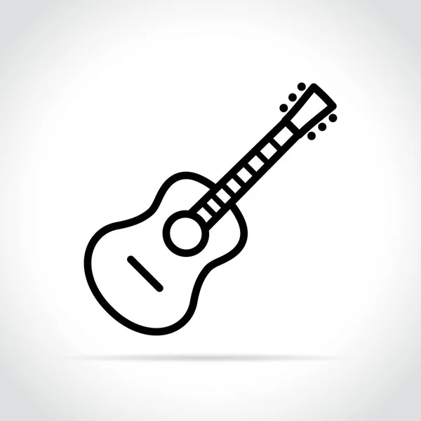 Іконка гітари на білому тлі — стоковий вектор