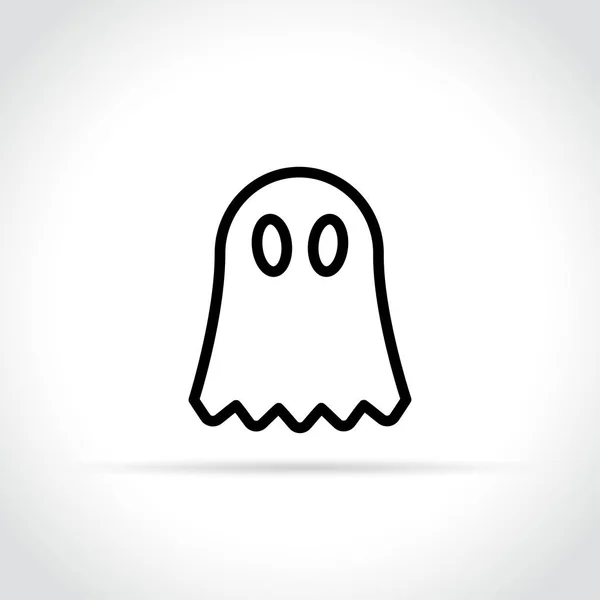 Ghost-ikonen på vit bakgrund — Stock vektor