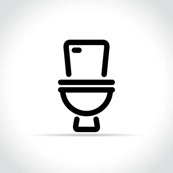WC pictogram op witte achtergrond — Stockvector