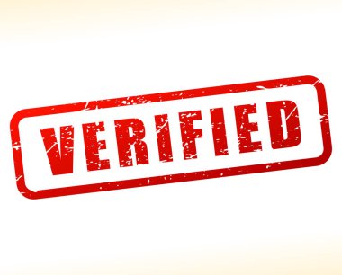 Beyaz arka plan üzerine damga doğrulanmadı