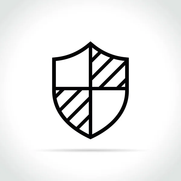 Ícone de escudo no fundo branco —  Vetores de Stock