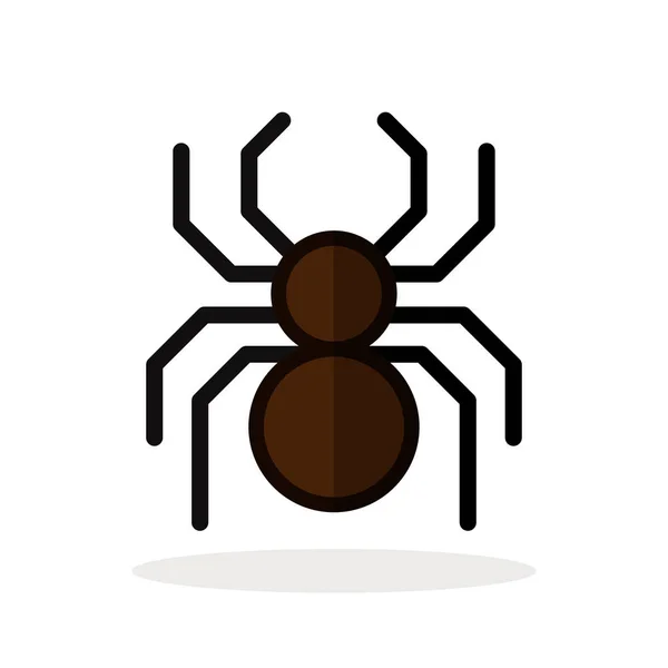 Spider icon on white background — Stock Vector