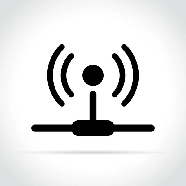 Icono del router sobre fondo blanco — Vector de stock