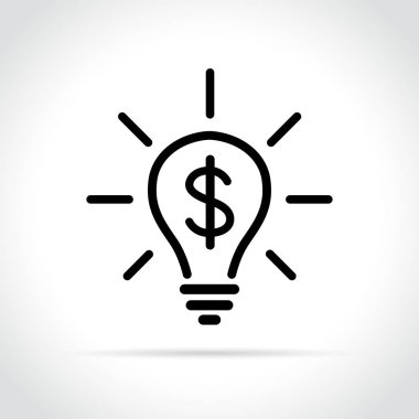 ampul simgesi dolar simgesiyle