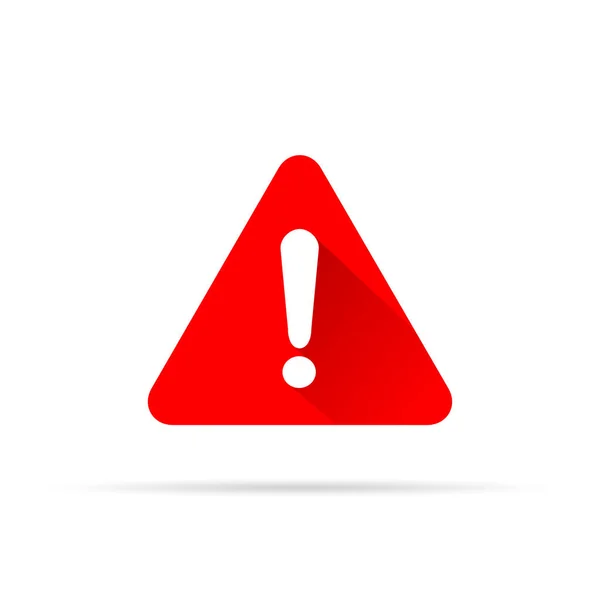 Icono de alerta sobre fondo blanco — Vector de stock