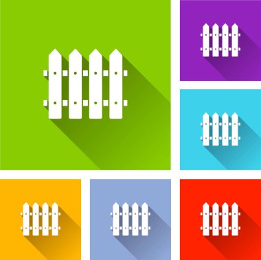 çit kutsal kişilerin resmi ile uzun gölge