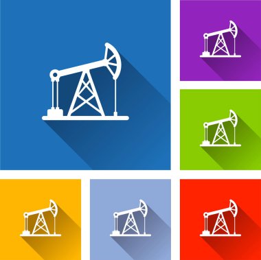 petrol pompa kutsal kişilerin resmi ile uzun gölge