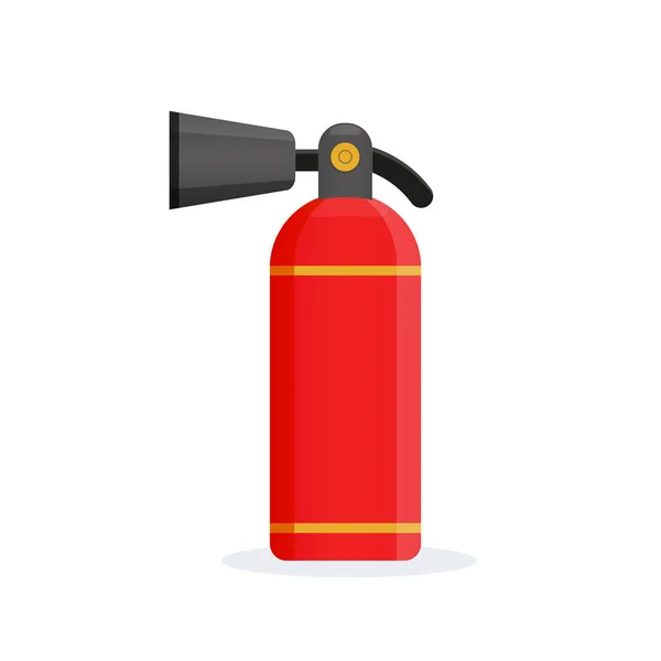 Extintor de incendios sobre fondo blanco — Vector de stock