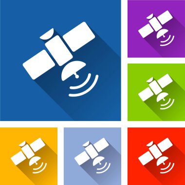 uydu kutsal kişilerin resmi ile uzun gölge