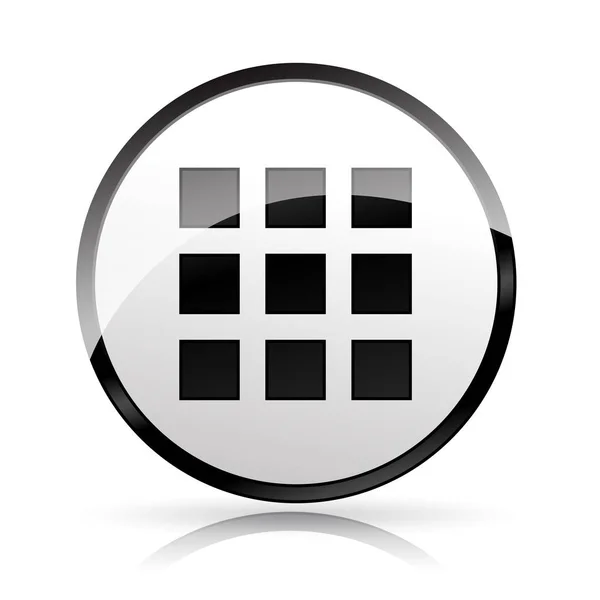 Quadrate-Symbol auf weißem Hintergrund — Stockvektor
