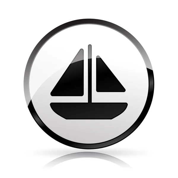 Boot-Symbol auf weißem Hintergrund — Stockvektor