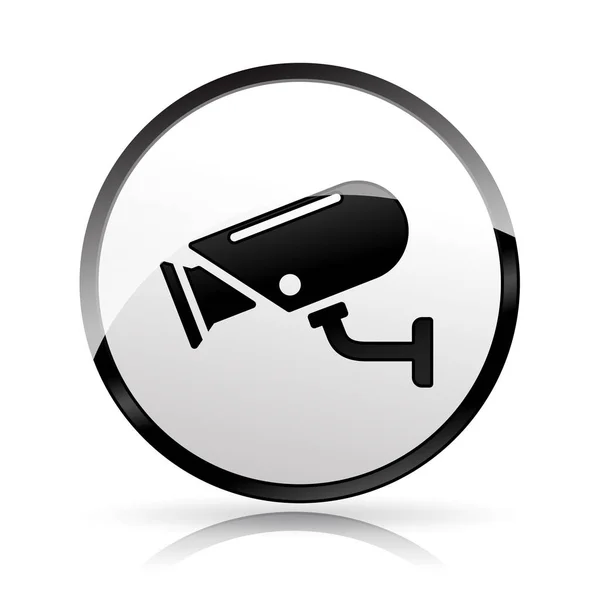 CCTV ikona na bílém pozadí — Stockový vektor