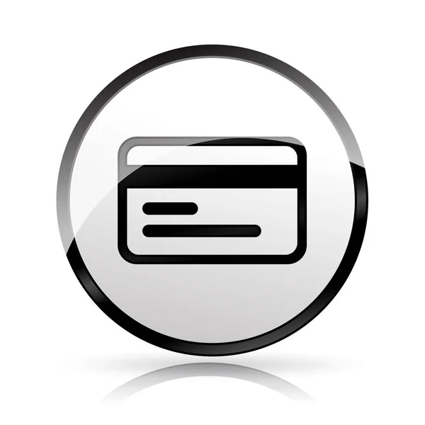 Creditcard pictogram op witte achtergrond — Stockvector