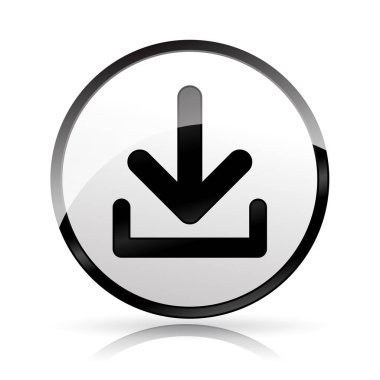 Download Icon beyaz zemin üzerine