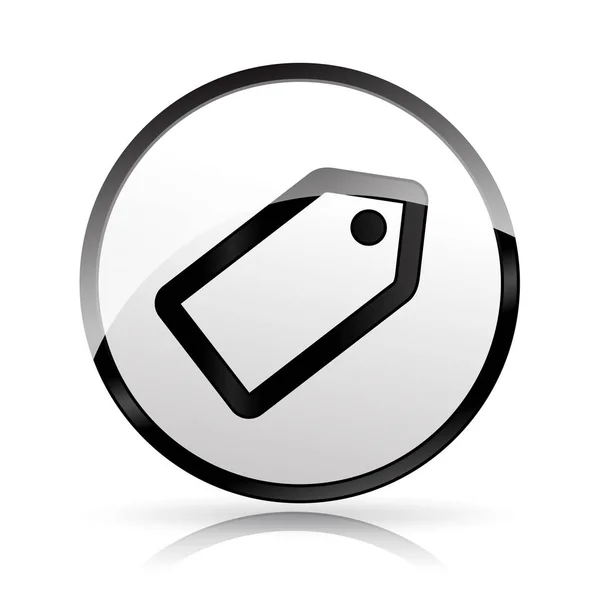 Preisschild-Symbol auf weißem Hintergrund — Stockvektor