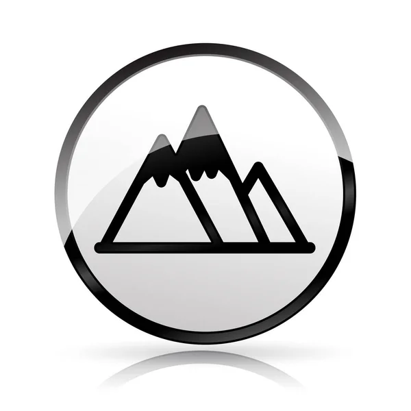 Berg pictogram op witte achtergrond — Stockvector