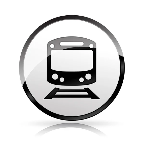 Zug-Symbol auf weißem Hintergrund — Stockvektor
