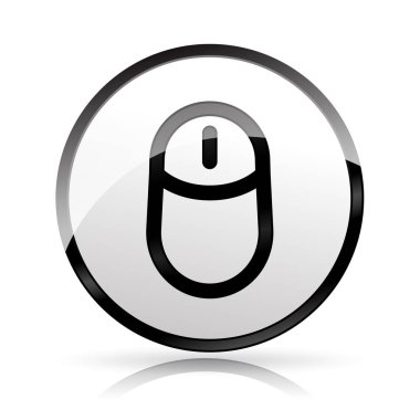 Beyaz arkaplanda fare simgesi