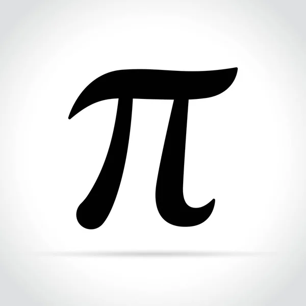 白色背景上的 pi 符号 — 图库矢量图片