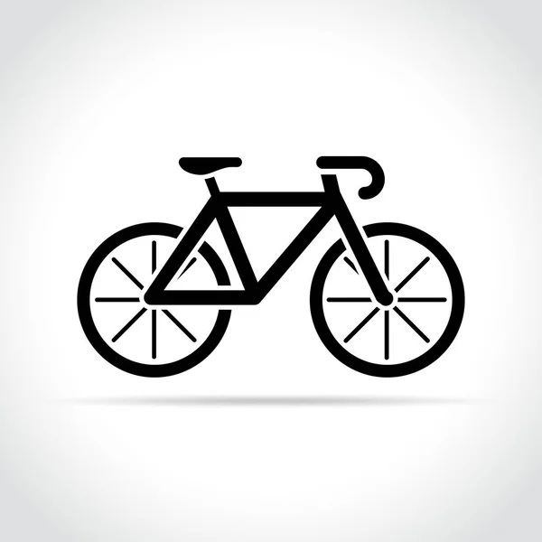 Icono de bicicleta sobre fondo blanco — Vector de stock