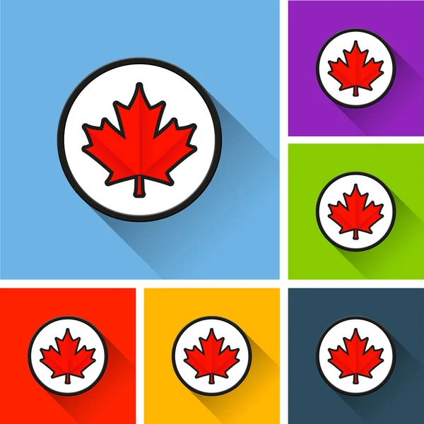 akçaağaç yaprağı kutsal kişilerin resmi ile uzun gölge