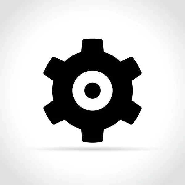 Getriebe-Symbol auf weißem Hintergrund — Stockvektor