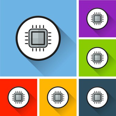 CPU kutsal kişilerin resmi ile uzun gölge