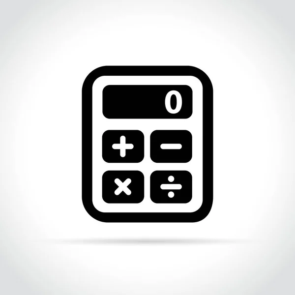 Calculator pictogram op witte achtergrond — Stockvector