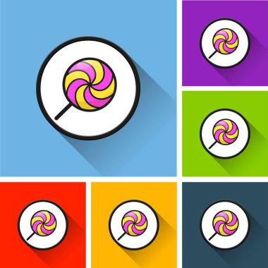 lolipop kutsal kişilerin resmi ile uzun gölge