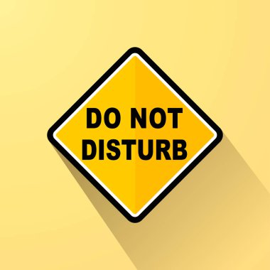 sarı işareti kavramı rahatsız etmeyin