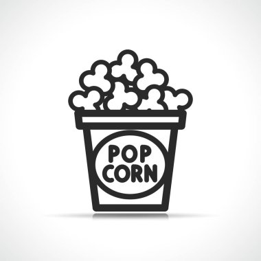 Vector popcorn symbol icon design