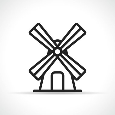 Vector wind mill icon design