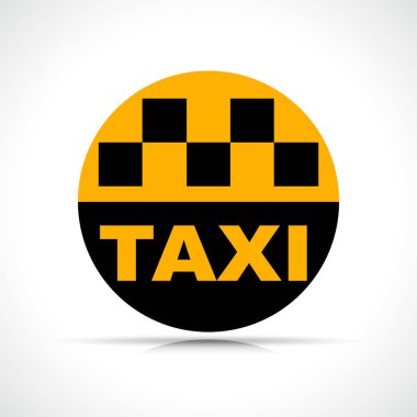 Vector taxi circle icon design