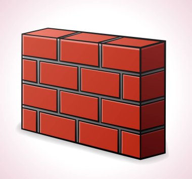 Vector illustration of brickwall design