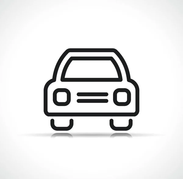 Vektorvonal autó ikon szimbólum — Stock Vector