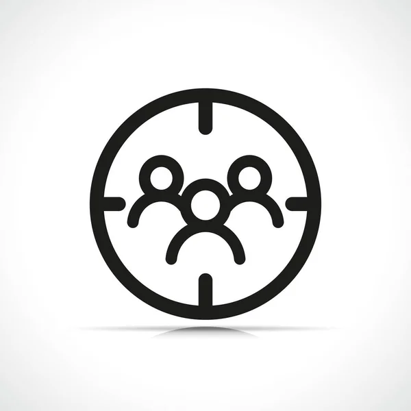 Vector customer target icon symbol — Stock vektor