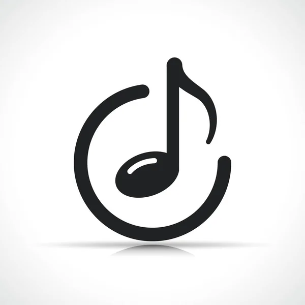Symbole d'icône de note de musique vectorielle — Image vectorielle
