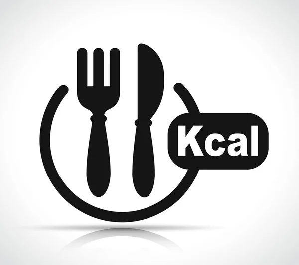 Vector illustration of kcal icon — Stok Vektör